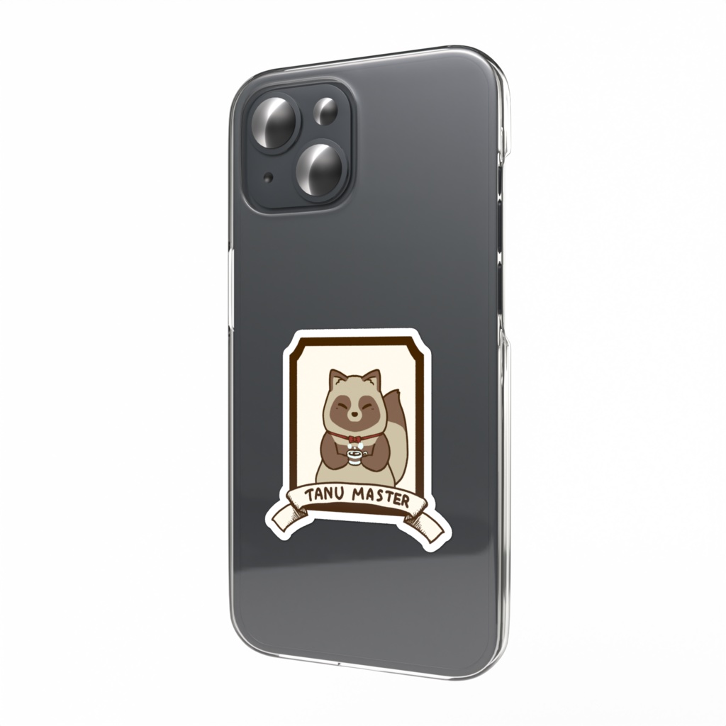 たぬきのマスターステッカー