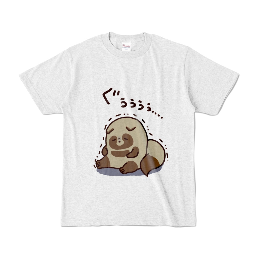 お腹が鳴るたぬきTシャツ