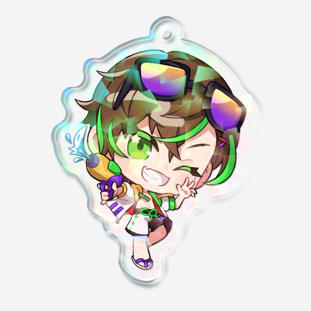 夏SD水着ホログラムアクリルキーホルダー【百々谷かるち】