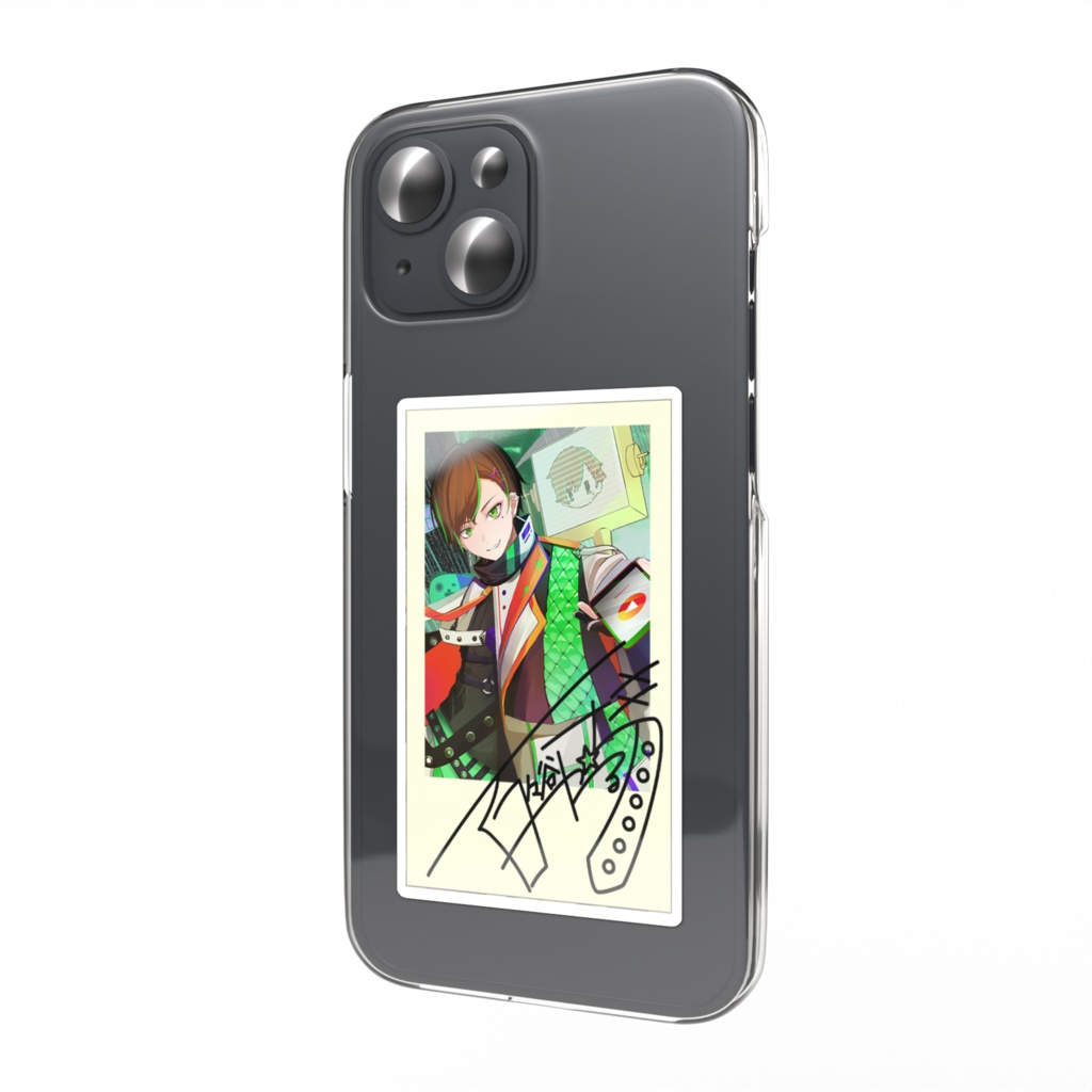 サイン付きチェキ風 スマホステッカー【百々谷かるち】※校正版