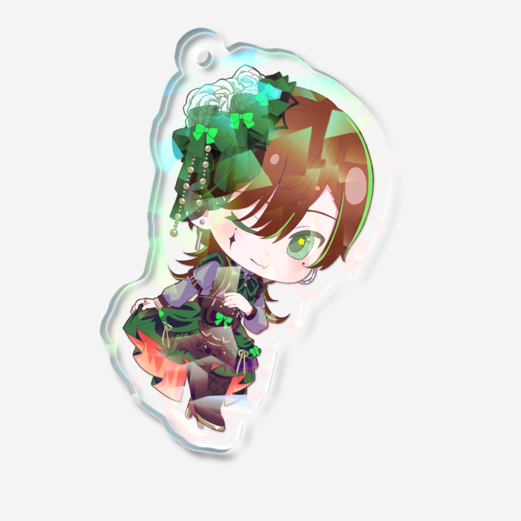 ゴシックドレス衣装SDホログラムアクリルキーホルダー【百々谷かるち】