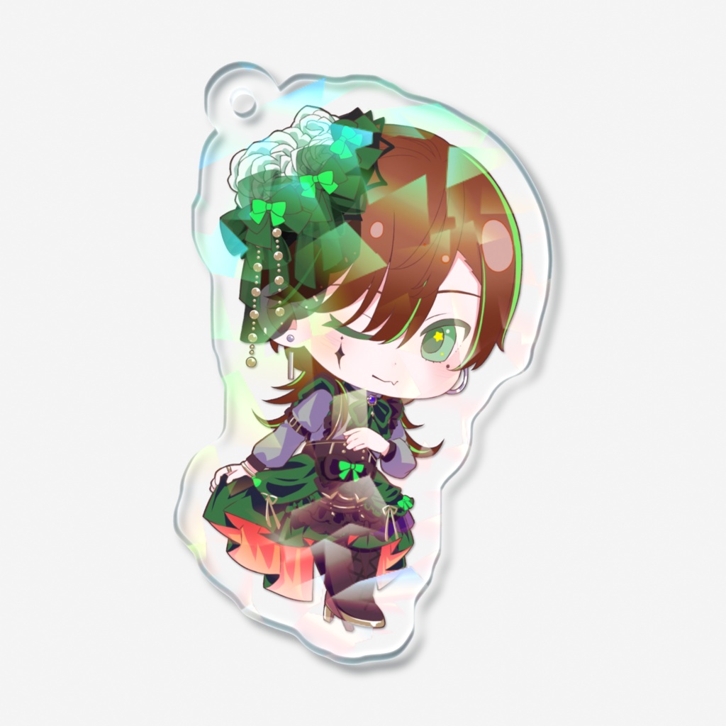 ゴシックドレス衣装SDホログラムアクリルキーホルダー【百々谷かるち】