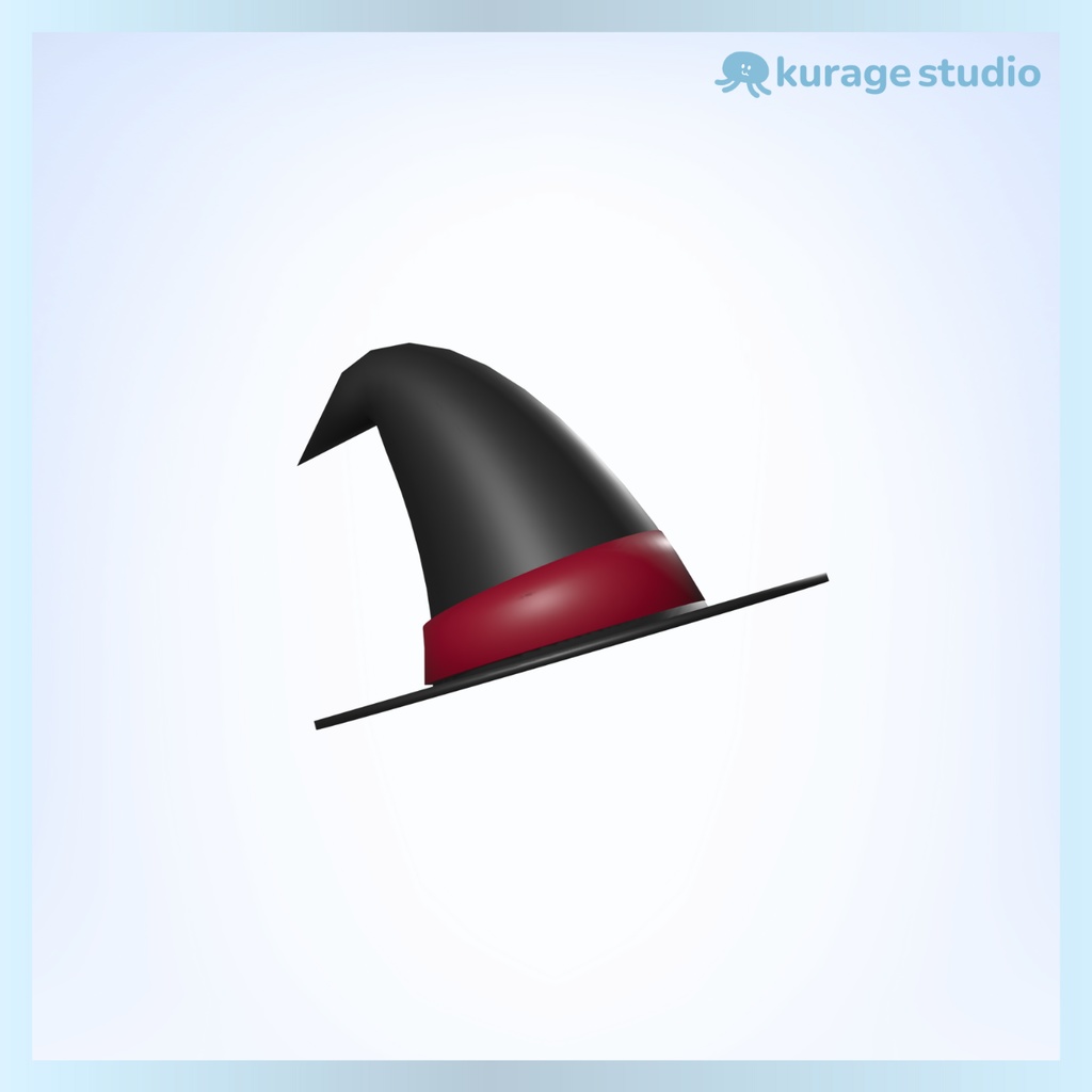 【3D小物】魔女帽子セット【3DVTuber/VRchat向け】