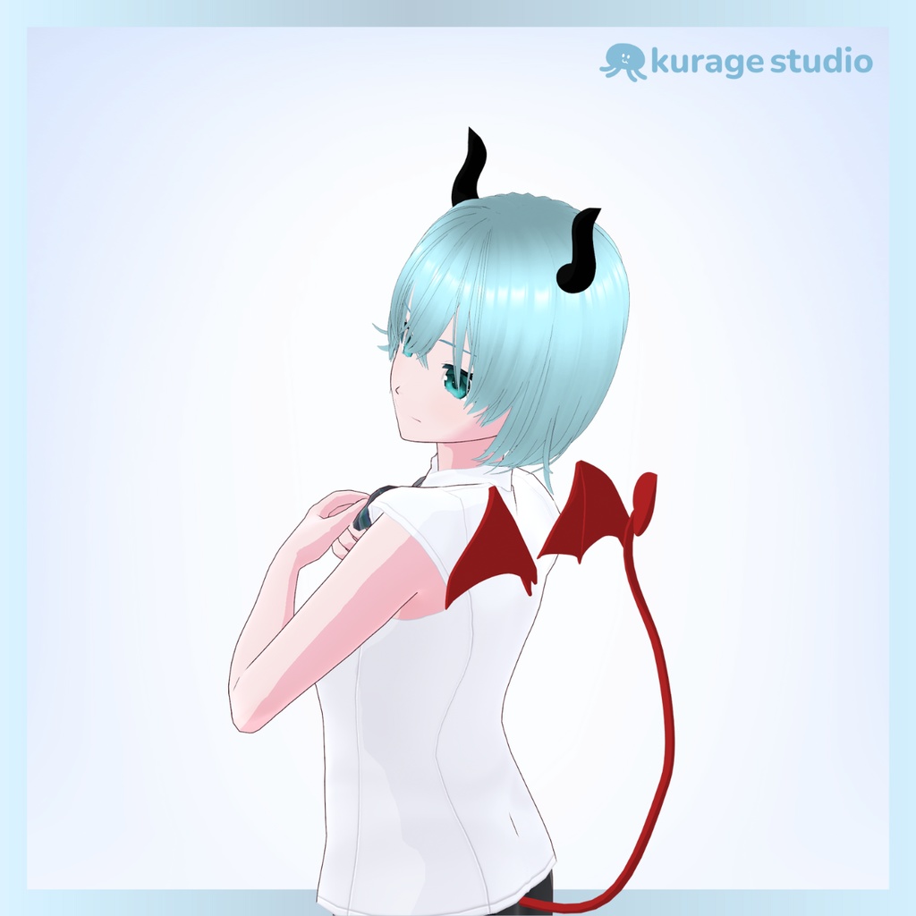 【3D小物】デビルセット【3DVTuber/VRchat向け】