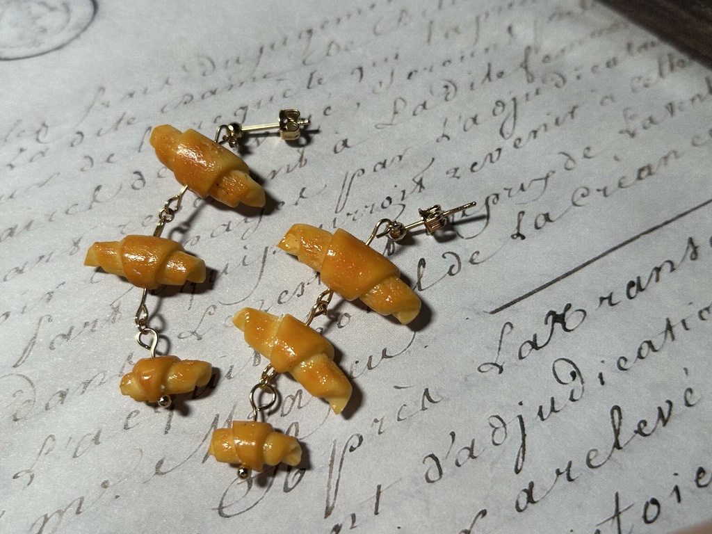 1~3連クロワッサンピアス