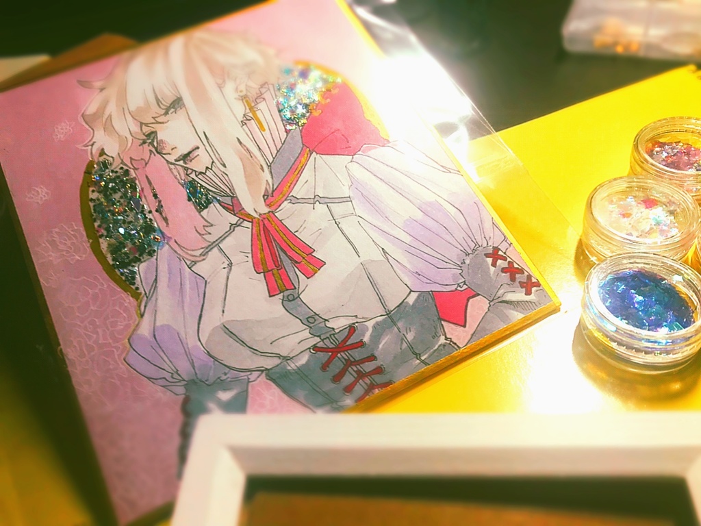 ミニ色紙 (ホロ)