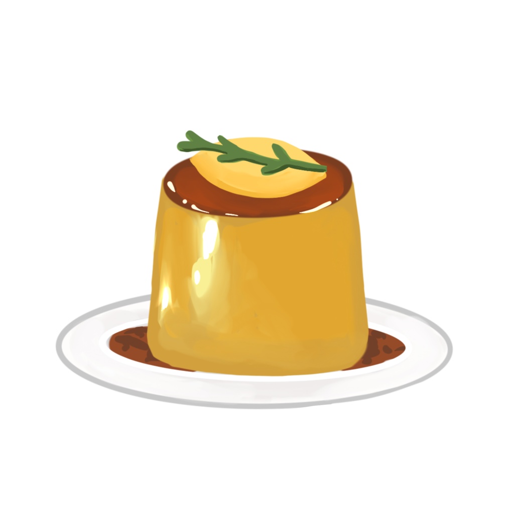 Free flan pudding vtuber asset