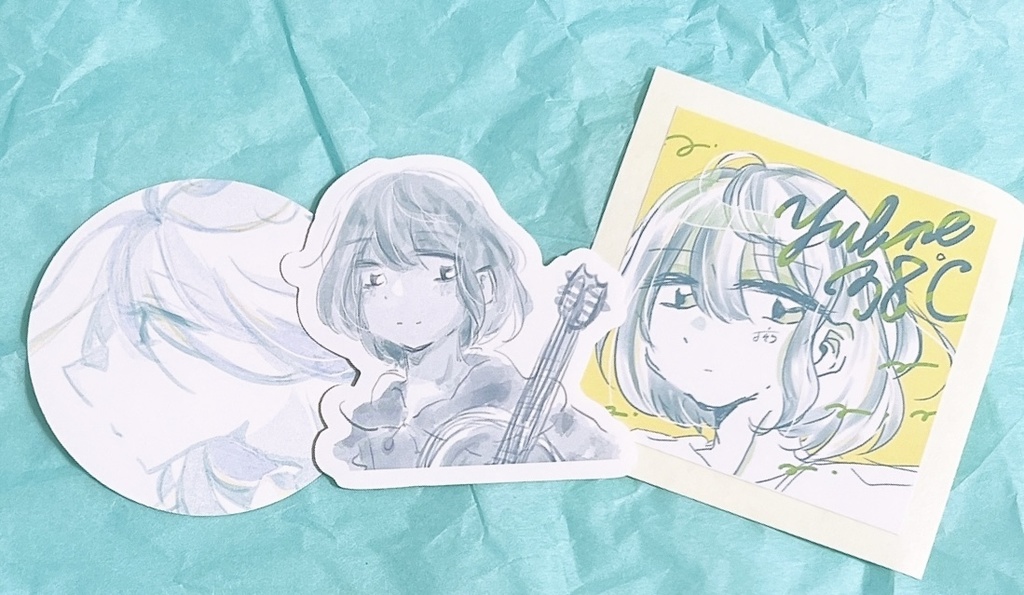 yubne.38°c ×よぞらステッカー 3piece