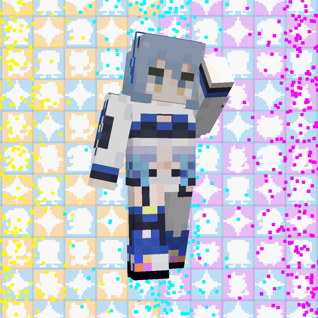 【非公式】Minecraftスキン／バーチャルYouTuber【リクム】（遊星ディスコ衣装）