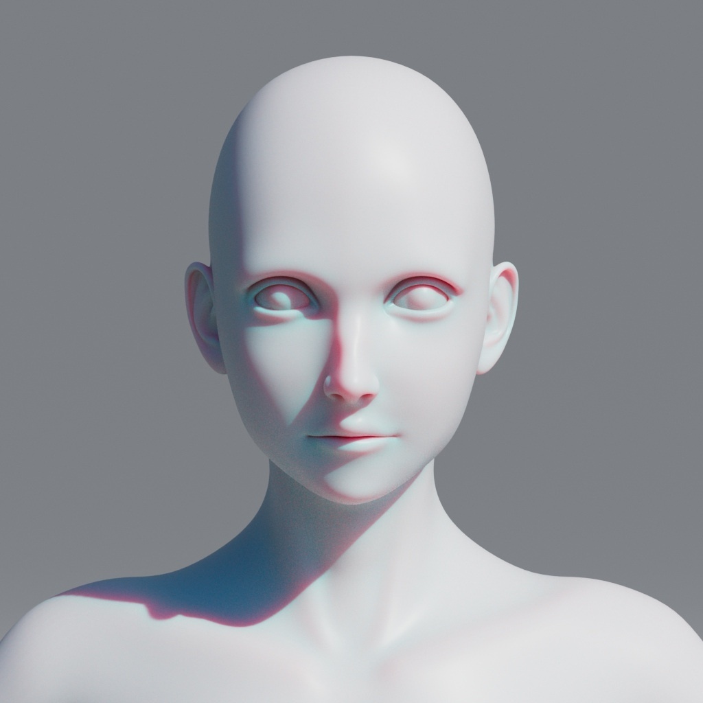 【3D素体モデル】オリジナルキャラクター