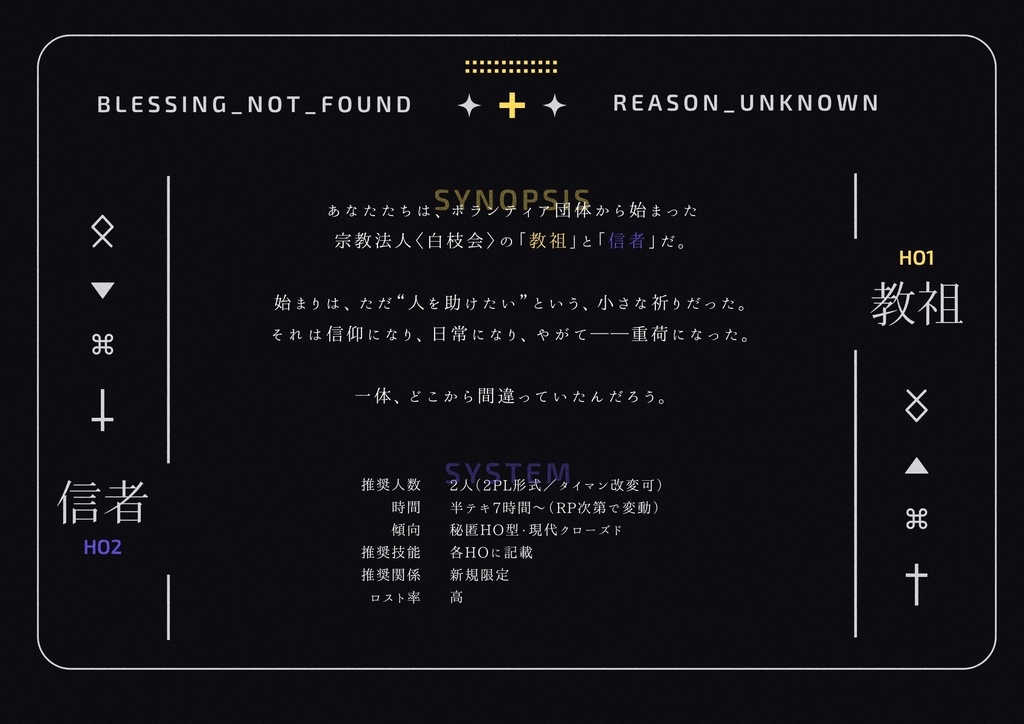 【CoC6th】祝福されなかった枝たちへ SPLL:E192901