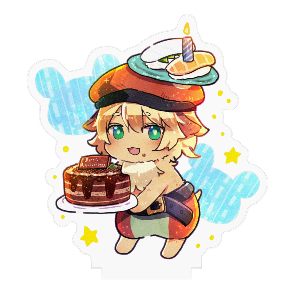 祝!ポテポ一周年記念&1歳おめでとぉアクリルスタンド