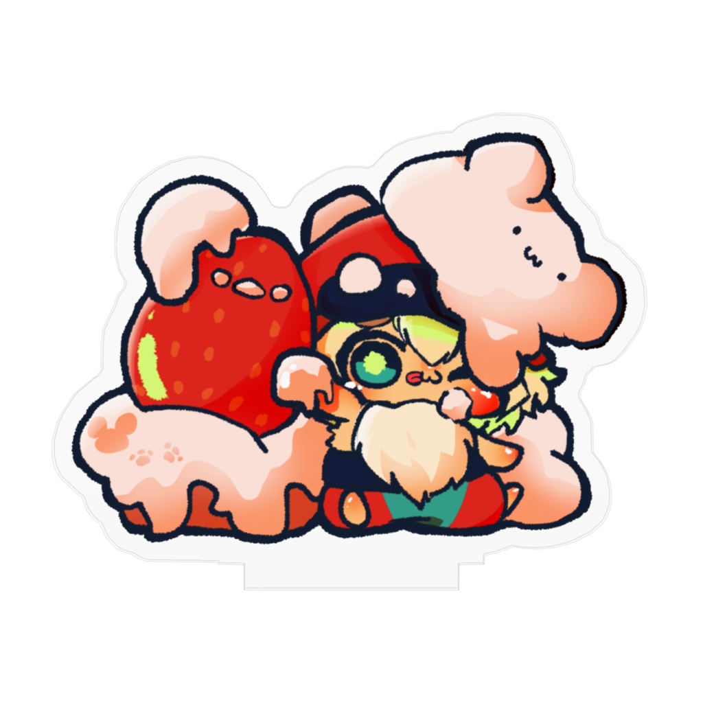 祝!3周年&3才のお誕生日記念 クリームおいしいねぇアクスタ