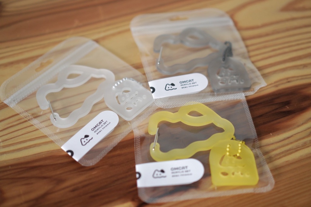 アクリルカラビナ&タグキーセット