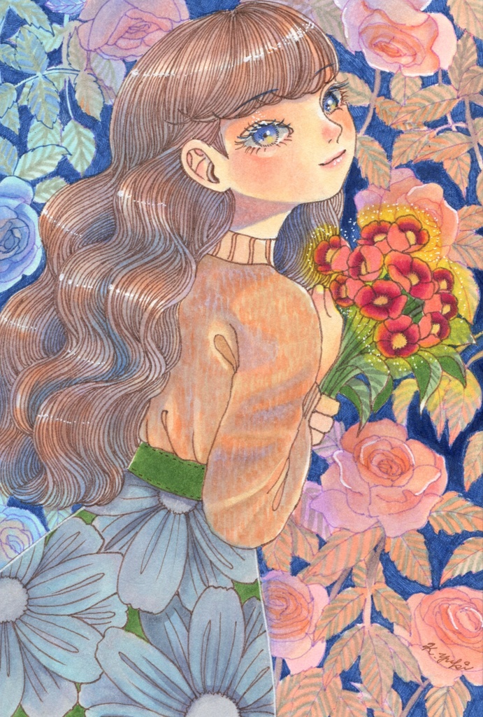 ハガキサイズ原画＊フレームレス