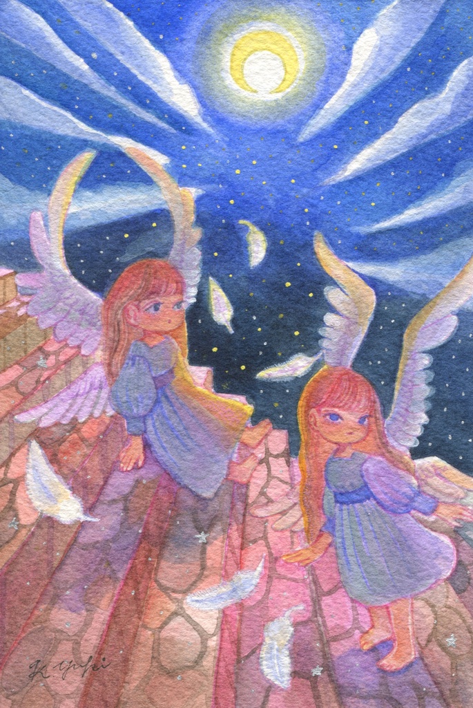 ハガキサイズ原画*フレームレス