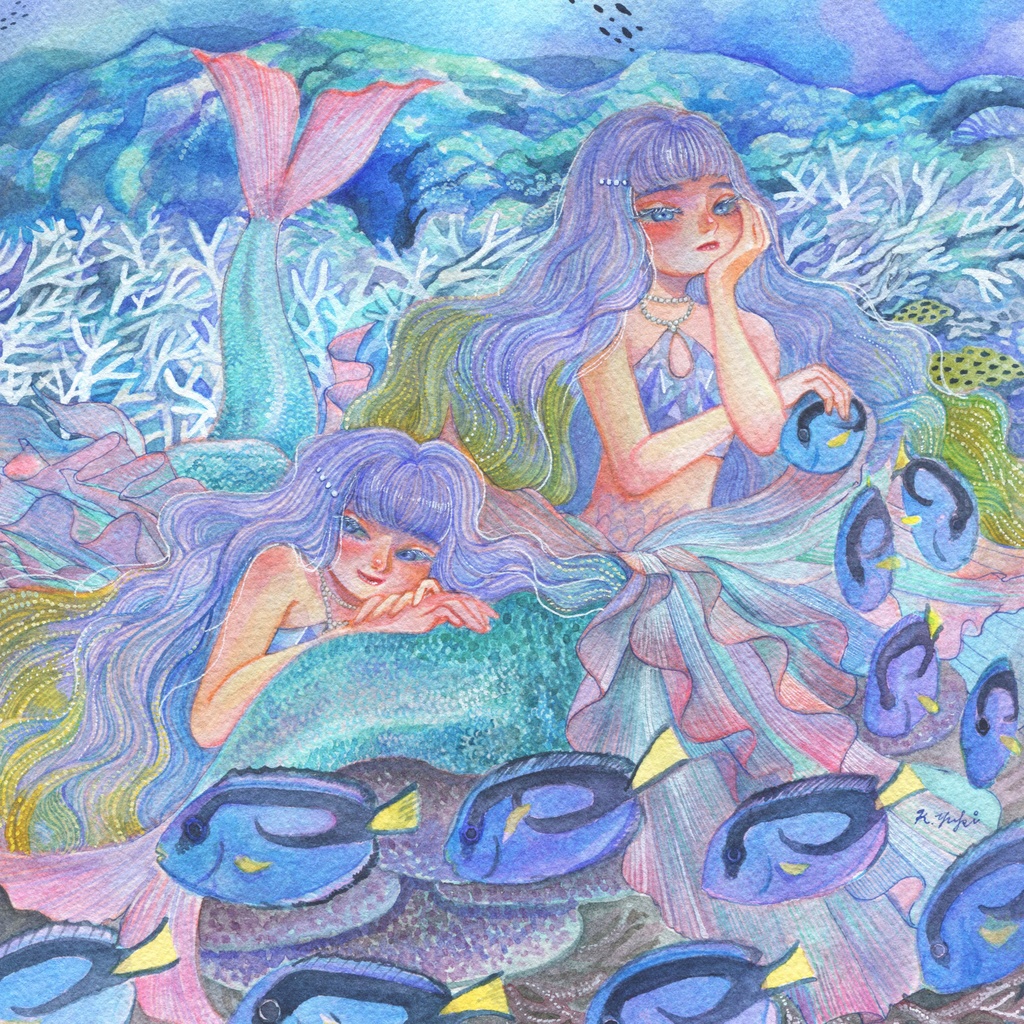 休日は珊瑚礁にて