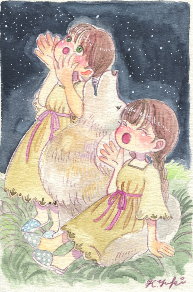 水彩月間2025 ハガキサイズ原画