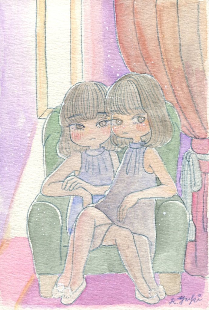 水彩月間2025 ハガキサイズ原画