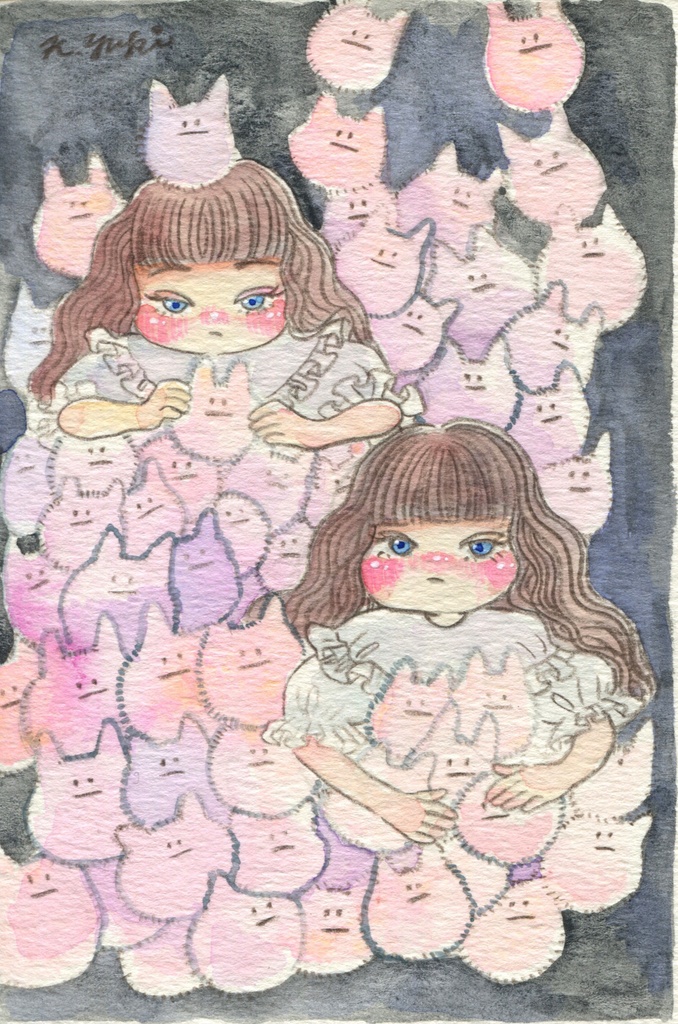 水彩月間2025 ハガキサイズ原画