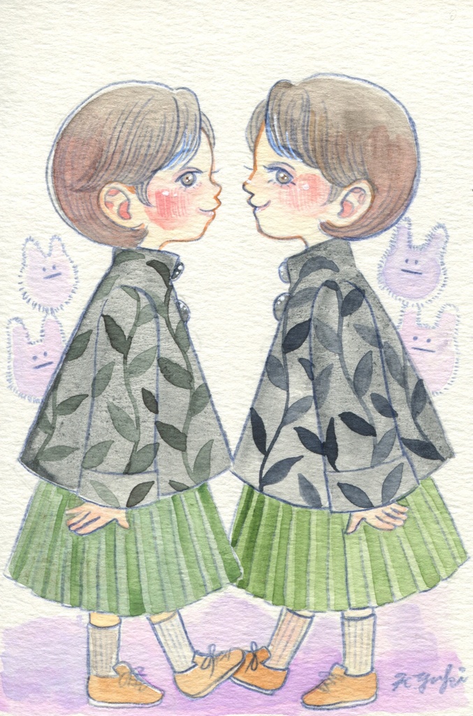 水彩月間2025 ハガキサイズ原画