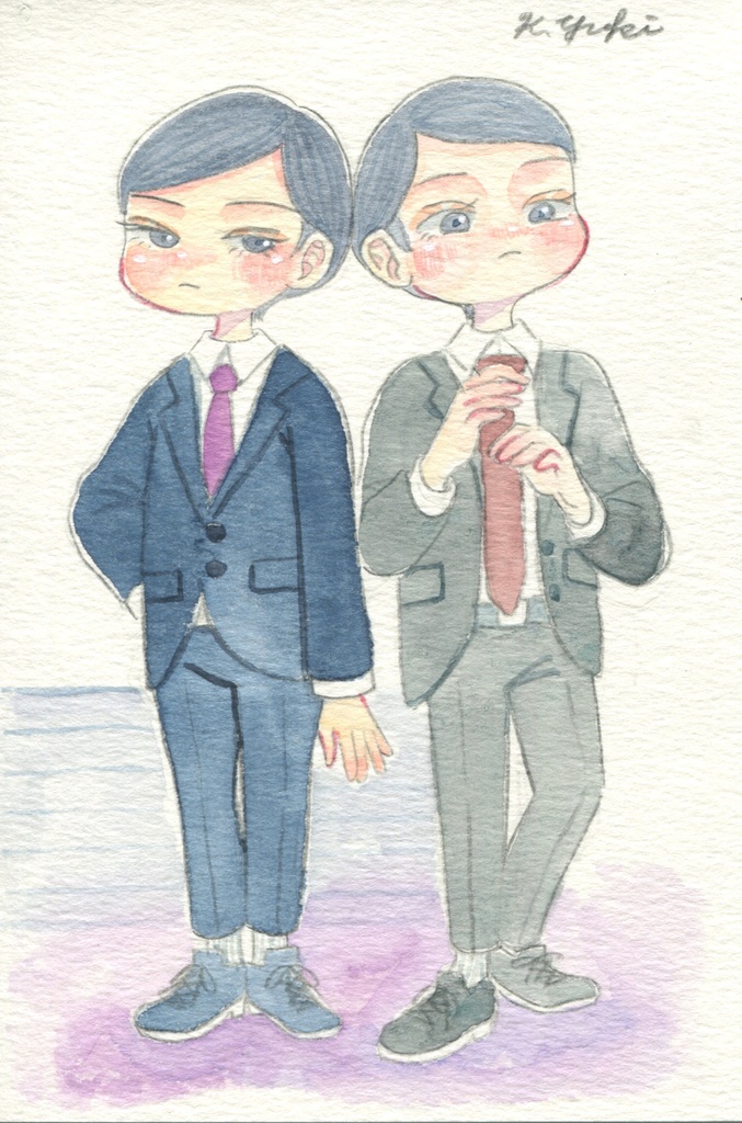 水彩月間2025 ハガキサイズ原画