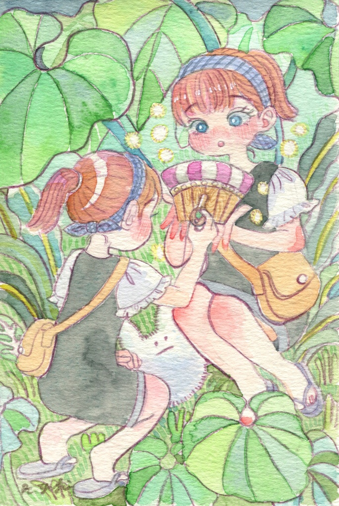 水彩月間2025 ハガキサイズ原画