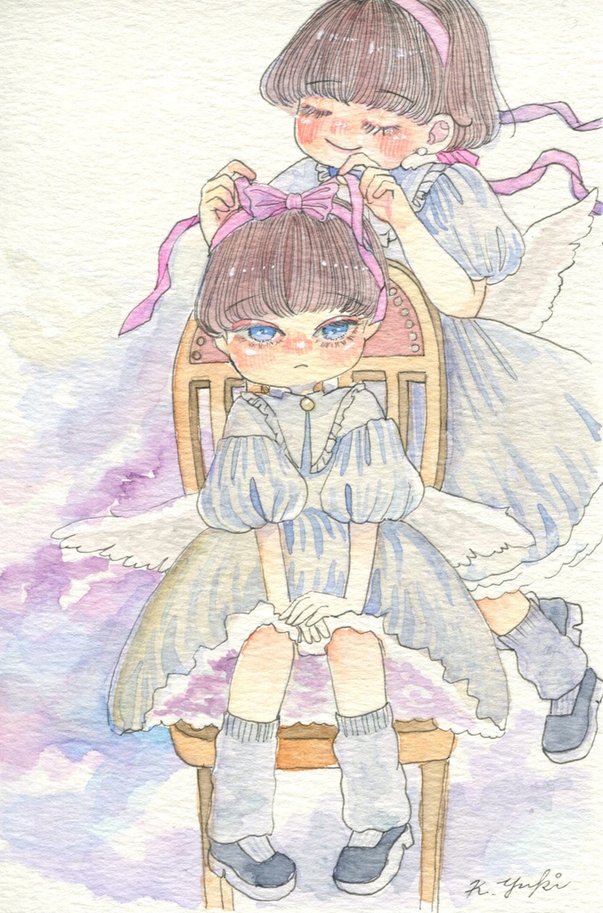 水彩月間2025 ハガキサイズ原画