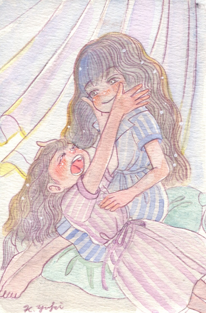 水彩月間2025 ハガキサイズ原画