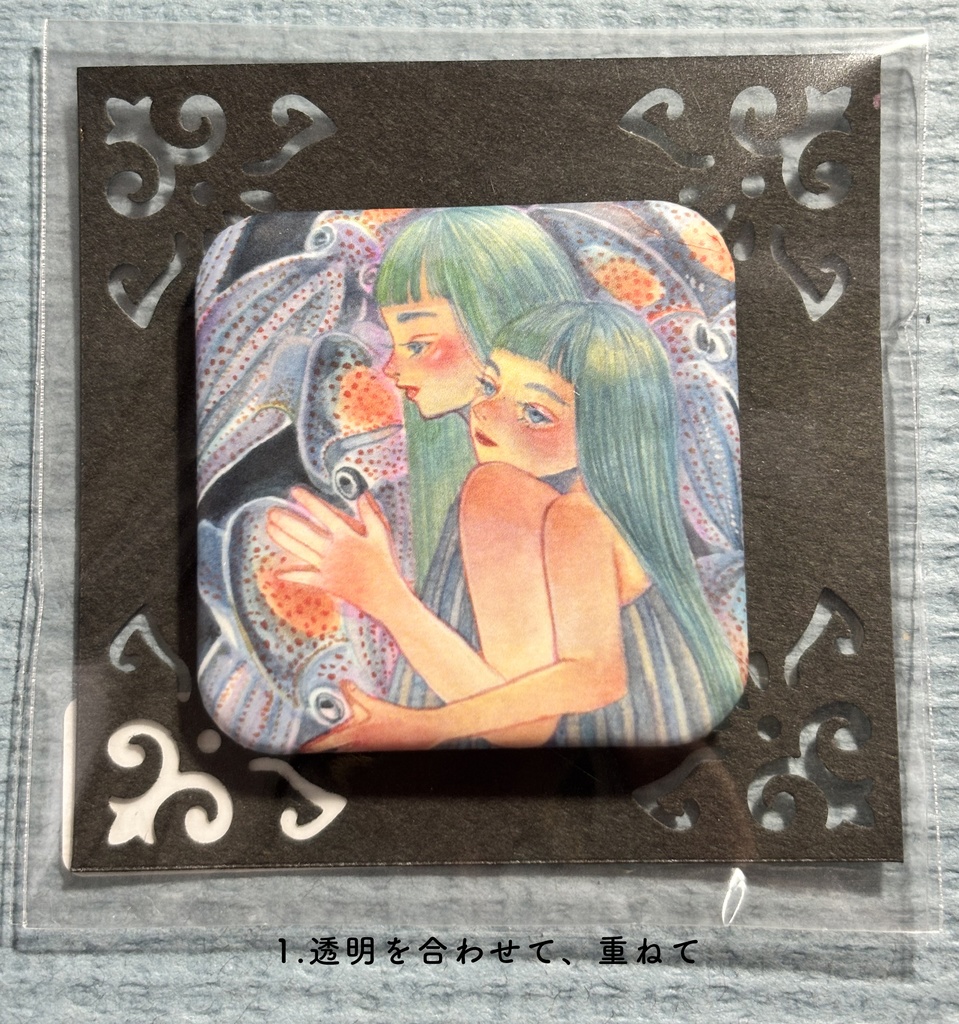 角丸＊ましかく缶バッチ