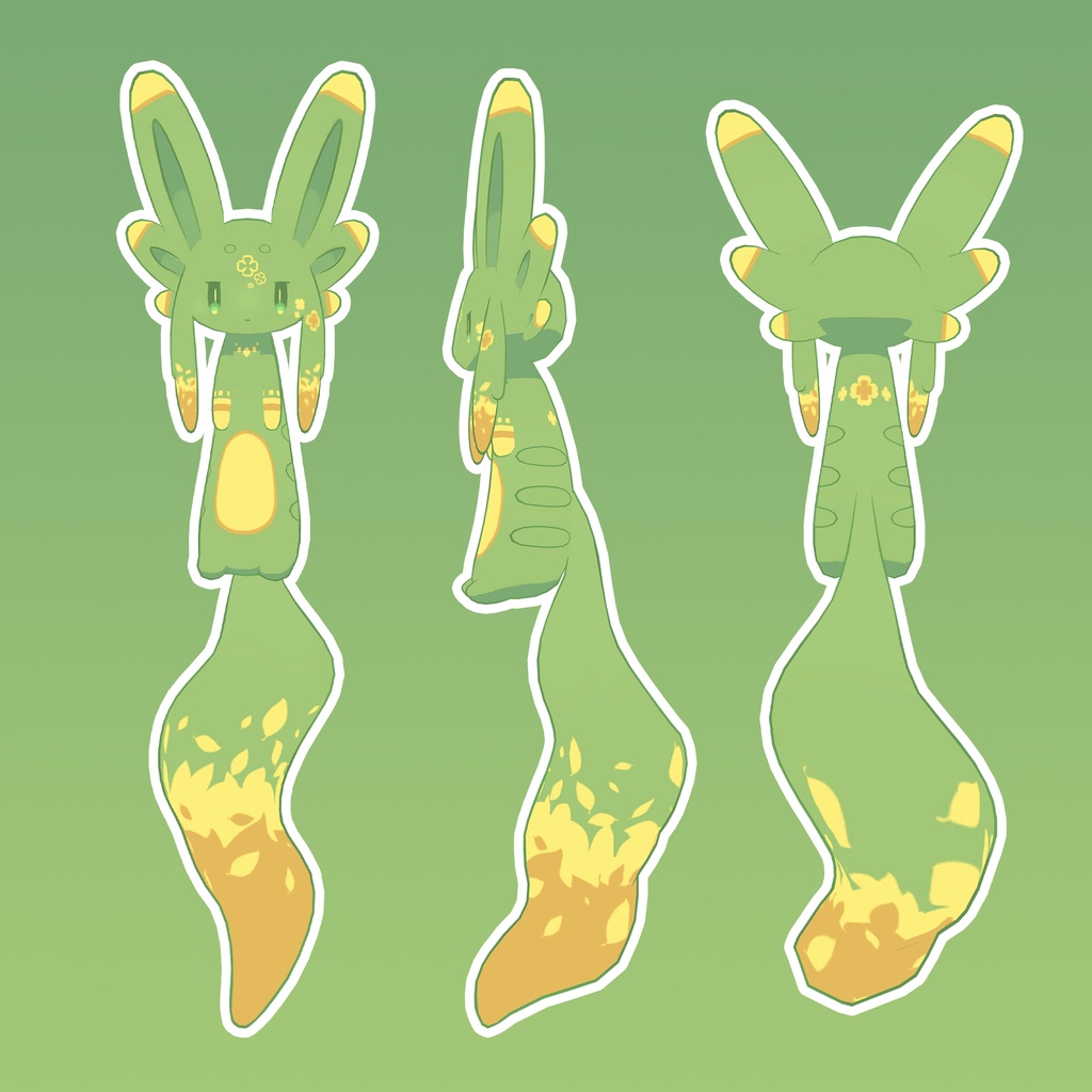 【ムルル専用】クローバー/桜モチーフテクスチャ