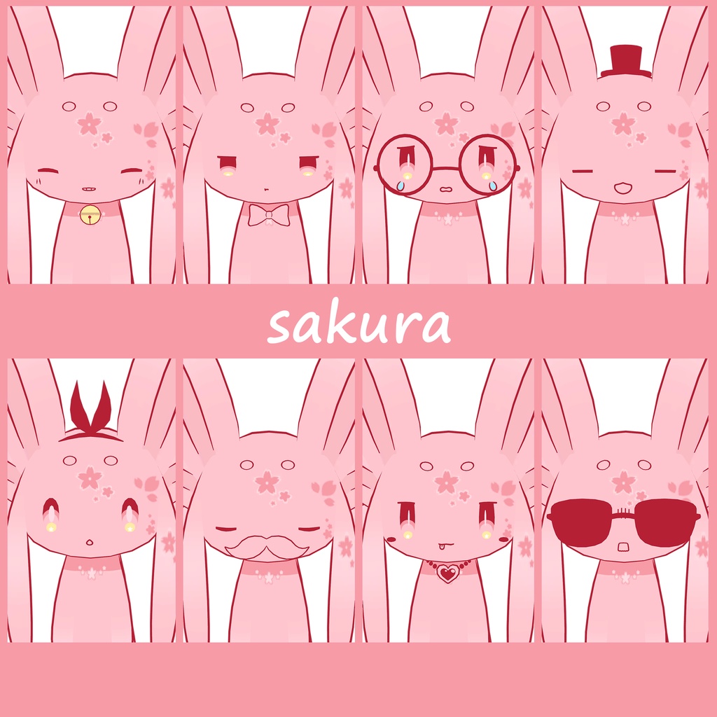 【ムルル専用】クローバー/桜モチーフテクスチャ