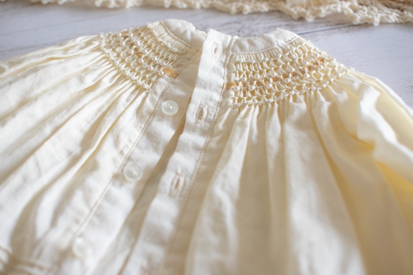 1/40ドール🧵SMOCKING NIGHTIE DRESS