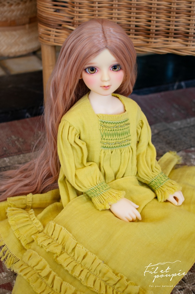 1/4ドール 🧵Hand smocking relax dress set