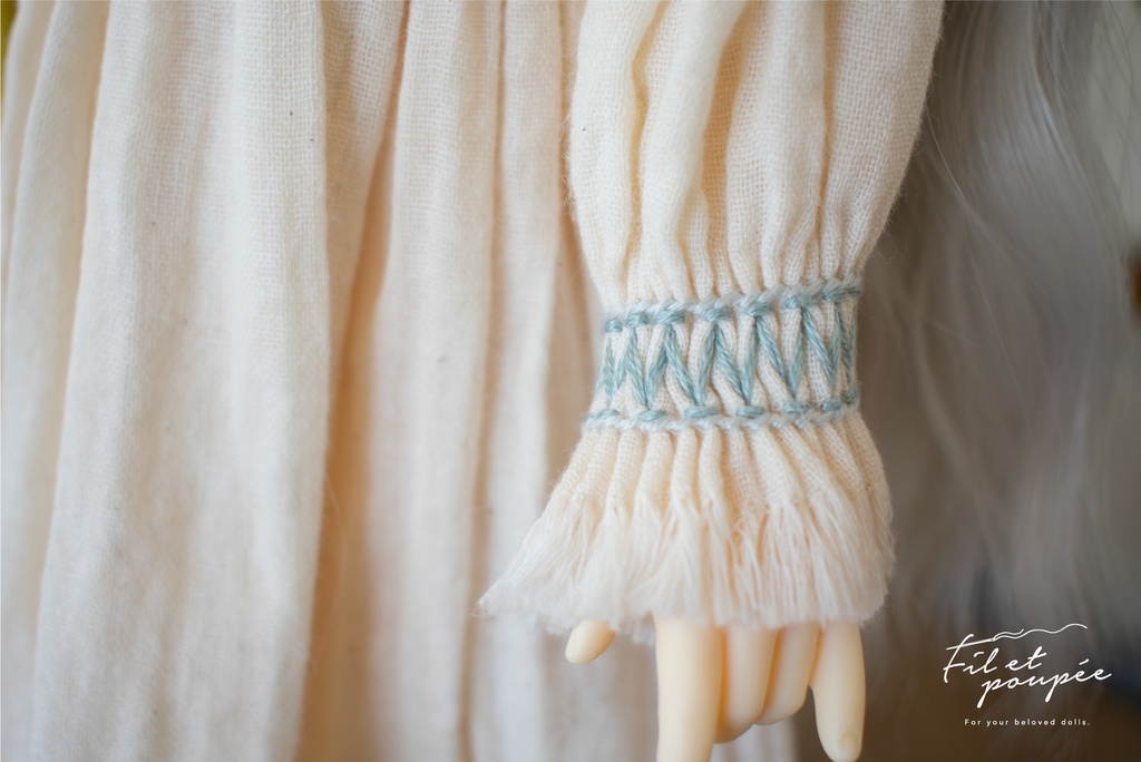 1/4ドール 🧵Hand smocking relax dress set