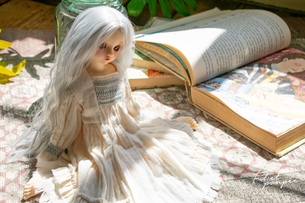 1/4ドール 🧵Hand smocking relax dress set