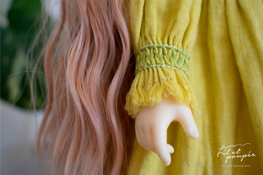 1/4ドール 🧵Hand smocking relax dress set