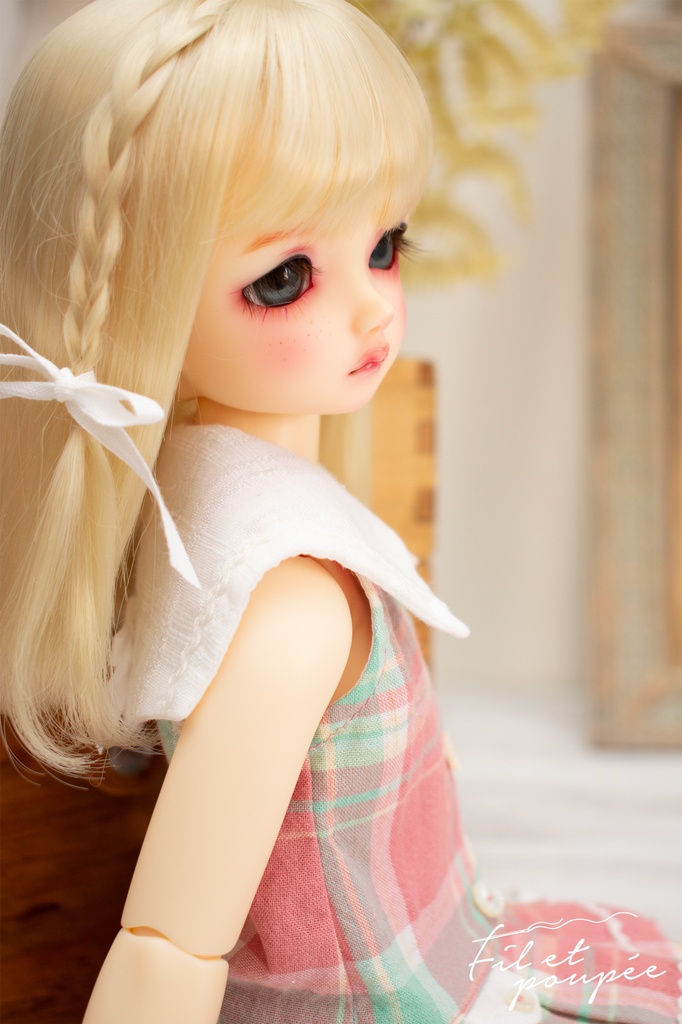 1/4ドール 🧵 SUMMER CHECK Sailor tunic set