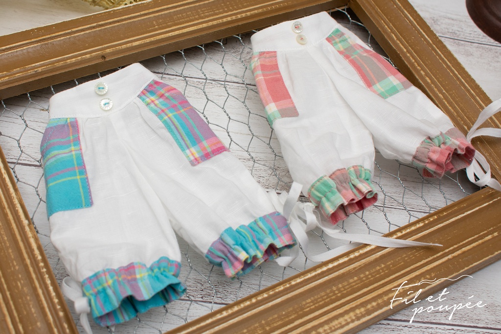 1/4ドール 🧵 SUMMER CHECK Sailor tunic set