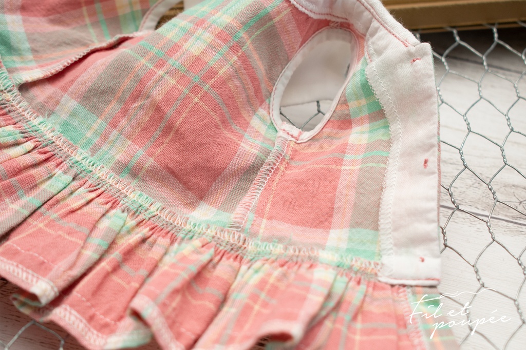 1/4ドール 🧵 SUMMER CHECK Sailor tunic set