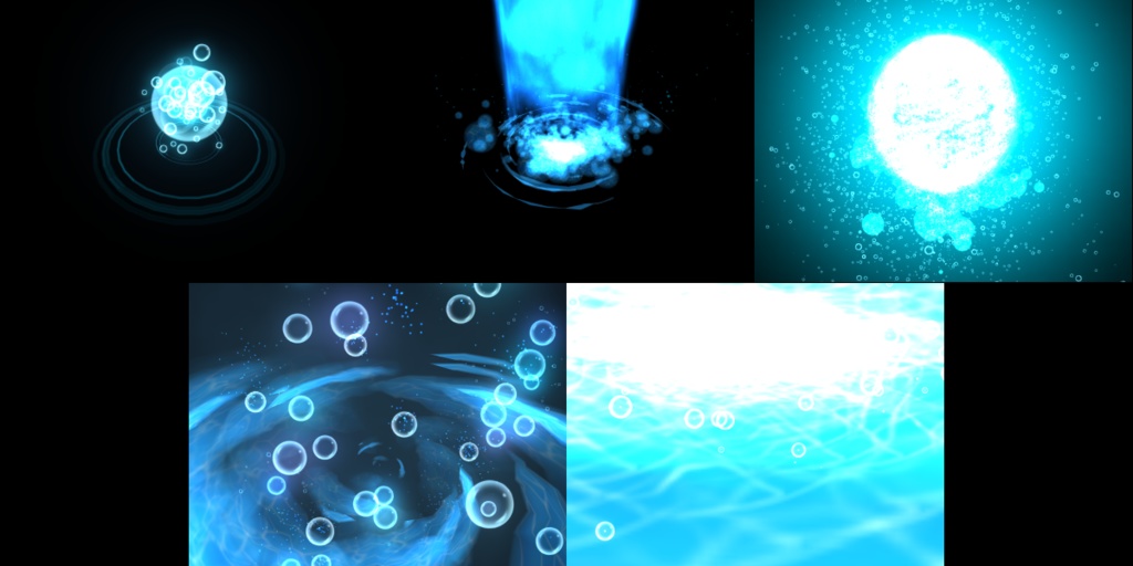 属性魔法エフェクト素材集 Elemental_Effect_10+1