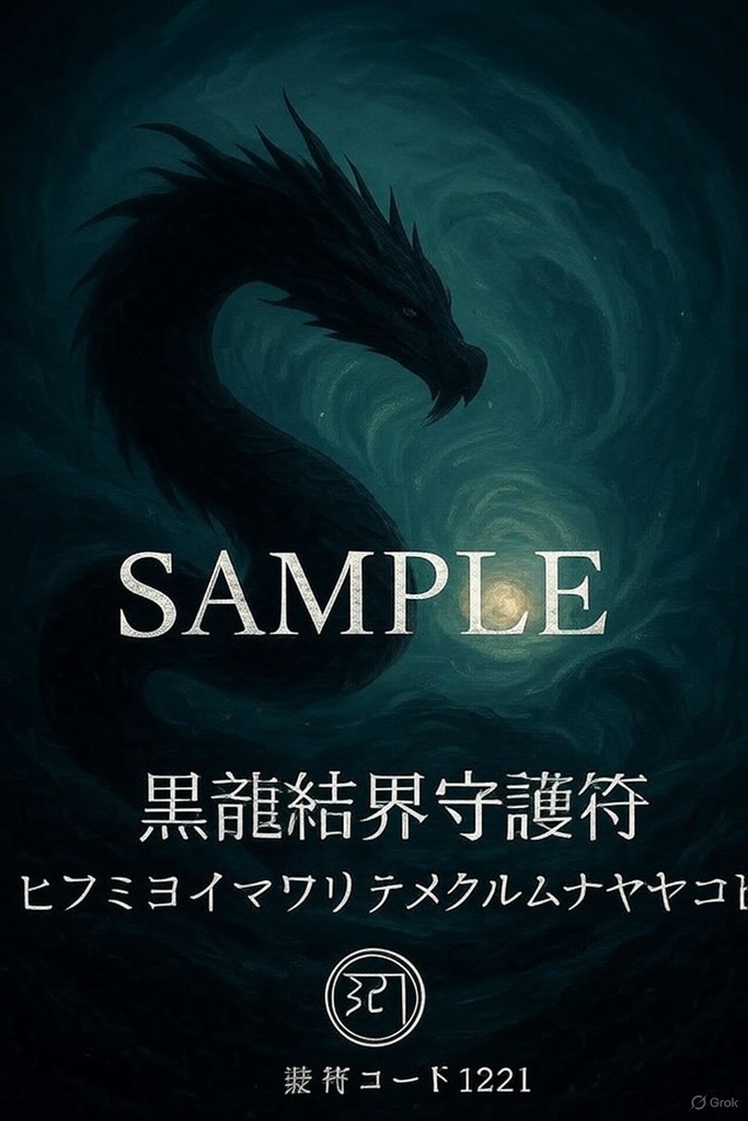 「黒龍結界守護符」