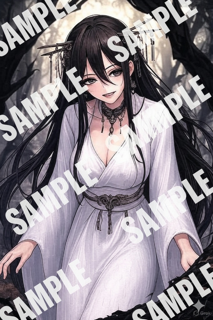 八尺様 - 「ぽっぽっぽー…」 (Hasshaku-sama Horror Art)