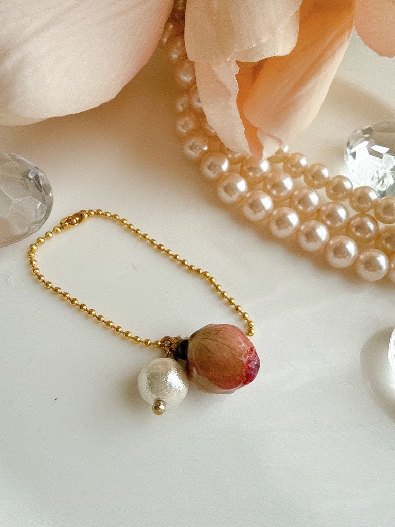 ローズバッドボールチェーン