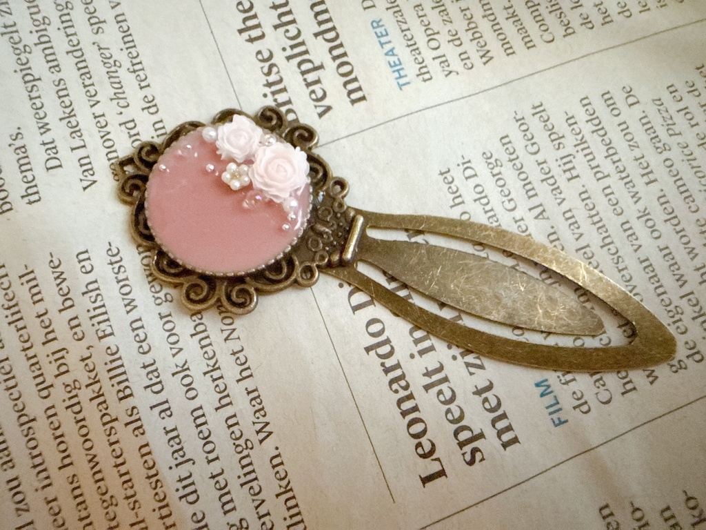 antique*Bookmarker《pink》