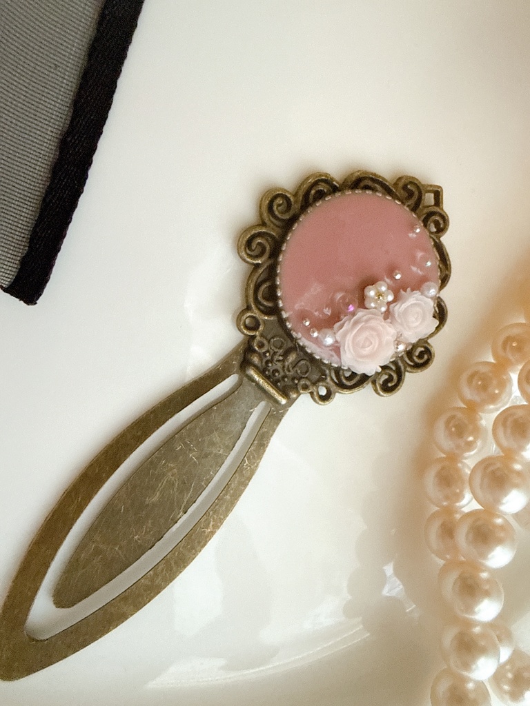 antique*Bookmarker《pink》