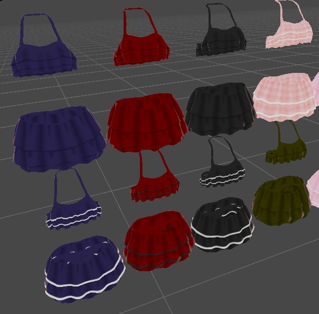 【あのめあ&ミルフィ用】フリルな感じの水着