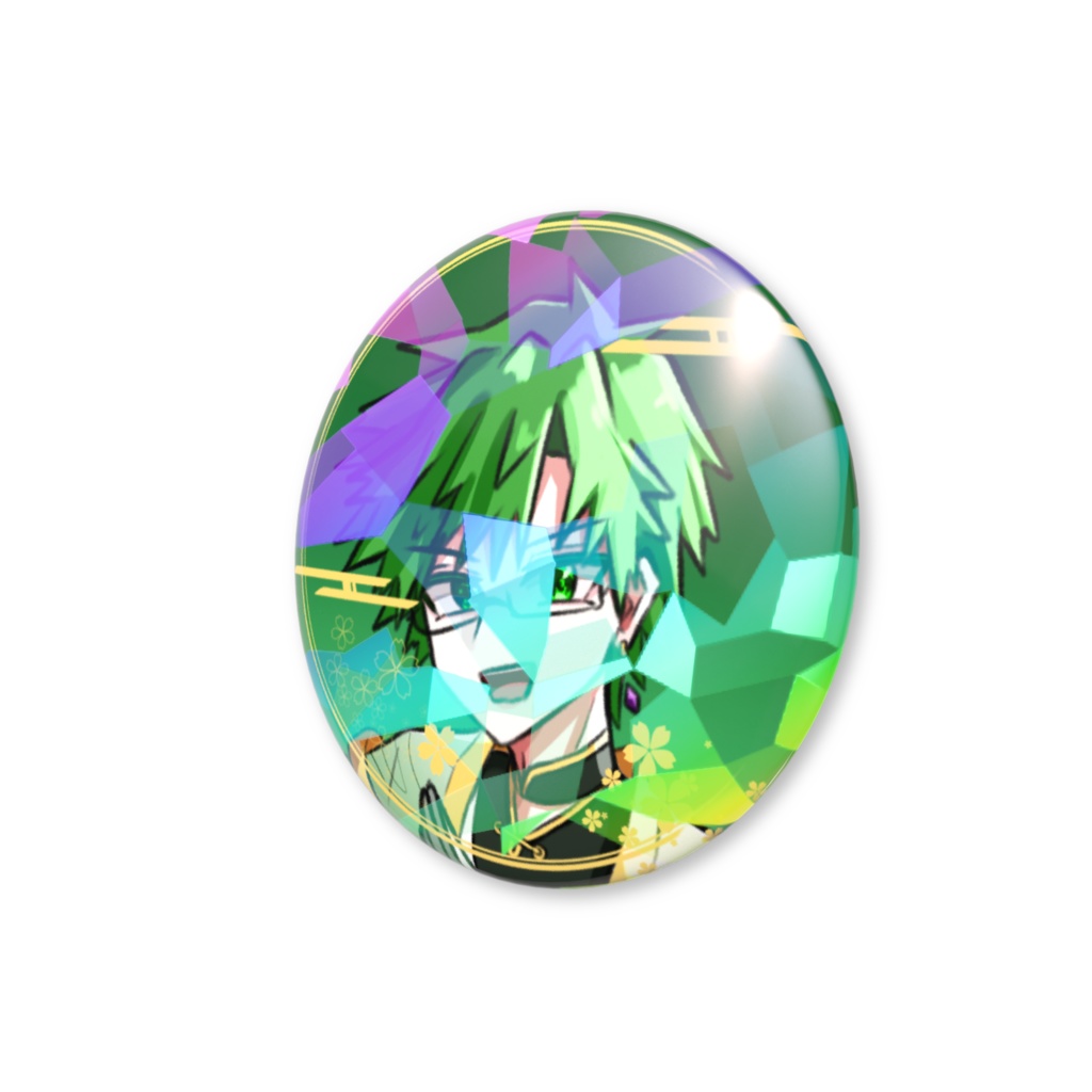 中華パロ/缶バッジ(ホログラムタイプ)