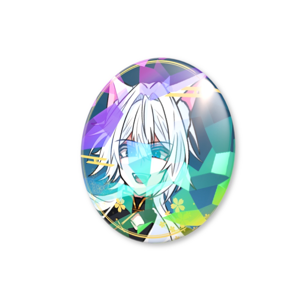 中華パロ/缶バッジ(ホログラムタイプ)