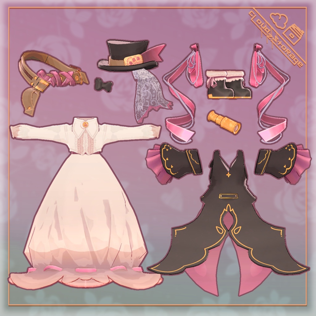 すずはなさんの旅ドレス/VRChat想定 専用衣装